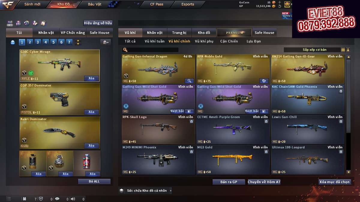 shop acc cf uy tin gia re